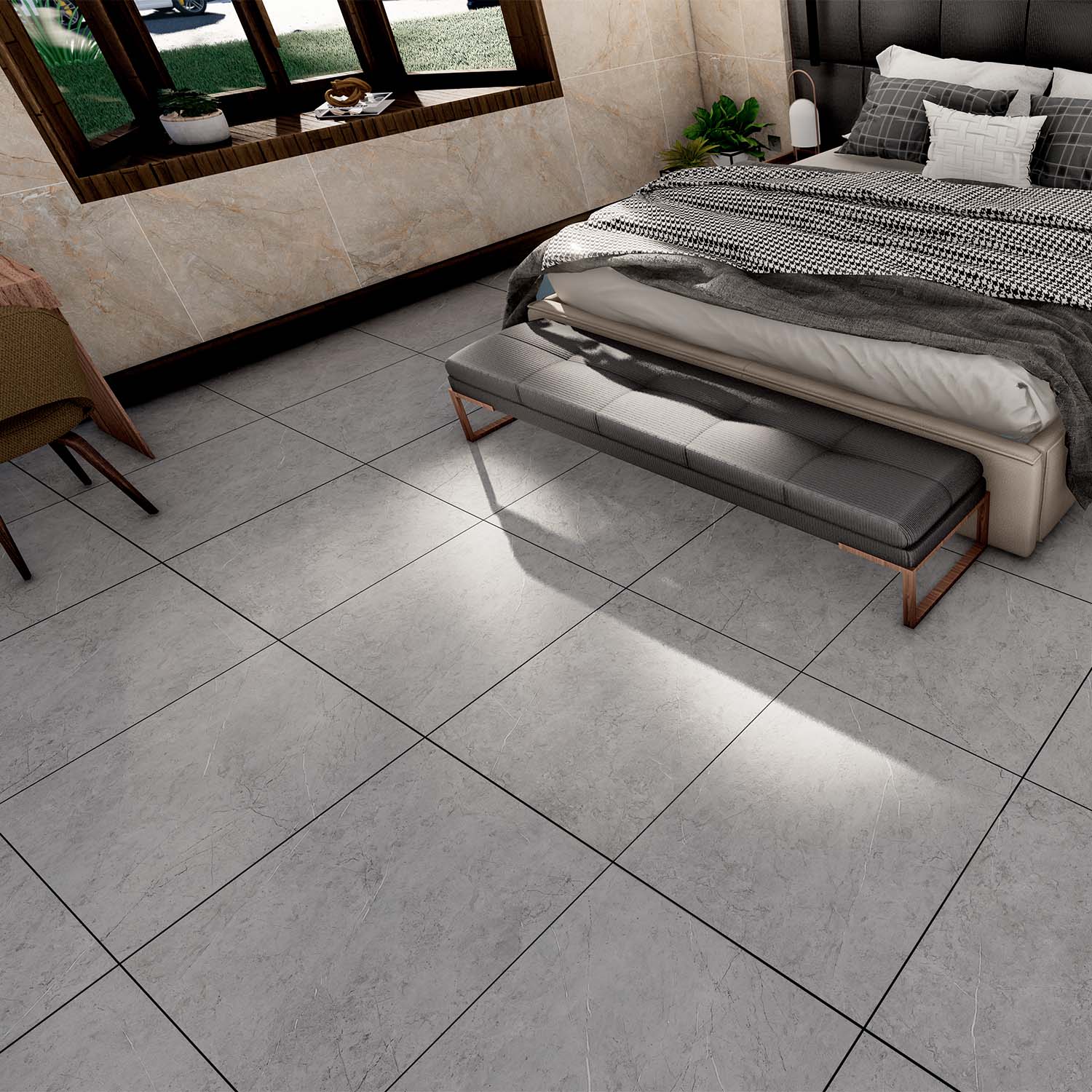 PORCELANATO ALFA GRIS MATE 60X60 -$275/M2